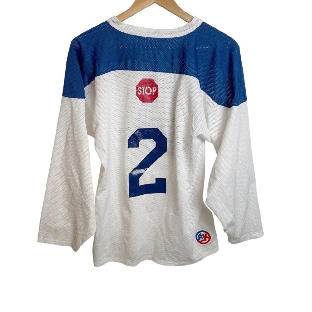 Mens Meramec Select Shark Hockey Jersey S White Blue Sportswear St. Louis Sporty - Picture 4 of 6